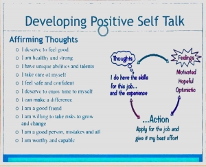 Developing Self Talk diagram